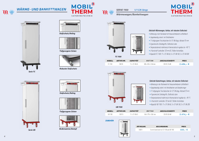 Mobiltherm Wärme- und Bankettwagen Prospekt